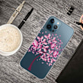 Miniatyrbillede 2 af 2: Mønstertryk fleksibelt etui iPhone 14 Pro Max 6,7 tommer, IMD udførelse stødsikkert beskyttende telefon cover - Lyserød Pink