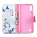 Miniatyrbillede 2 af 2: Wonderland Samsung Galaxy A10 etui - Blå Sommerfugl og Blomster Multicolor