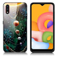 Pikkukuva 1 / 2: Fantasy Samsung Galaxy A01 kuoret - Planeetat Multicolor