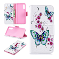 Pikkukuva 1 / 2: Butterfly Samsung Galaxy A50 nahkakotelo - Perhonen Ja Kukka Multicolor