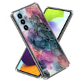 Miniatyrbillede 1 af 2: Marble Samsung Galaxy A34 5G Etui - Osmose Of Rose og Grøn Multicolor