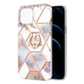 Miniatyrbillede 1 af 2: Marble design iPhone 13 cover - Krone Multicolor