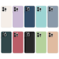Miniatyrbillede 2 af 2: iPhone 14 Pro Straight Edge Rubberized Flexible Anti-scratch Case Microfiber Lining telefonbagcover - Sort Black