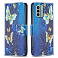 Pikkukuva 1 / 6: Wonderland Nokia G22 Läppäkotelo - Golden Butterflies Blue
