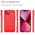 Pikkukuva 2 / 2: Carbon Flex Suojakotelo iPhone 14 Plus - Punainen Red