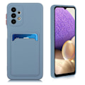 Pikkukuva 1 / 2: Card Holder Suojakuori For Samsung Galaxy A32 - Sininen Blue