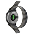 Pikkukuva 1 / 6: 26mm nylon ranneke Garmin kellolle - Musta / Harmaa Black