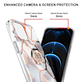 Miniatyrbillede 2 af 2: Marble design iPhone 13 cover - Krone Multicolor