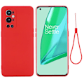 Pikkukuva 1 / 2: Matta nestesilikoninen kuori OnePlus 9 Pro - Punainen Red