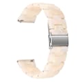 Miniatyrbild 1 av 2: 22 mm klockarmband i resinmodell för Fossil-klocka - Vit Vit