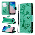 Miniatyrbillede 1 af 2: Butterfly Samsung Galaxy S10 etui - Cyan Green