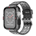 Pikkukuva 1 / 2: Apple Watch (45mm) suojakuori ja kellohihna - Läpinäkyvä Musta Black