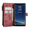 Miniatyrbillede 2 af 2: CaseMe Samsung Galaxy S10 etui med lynlås og pung - Rød Red