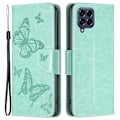 Miniatyrbild 1 av 2: Butterfly läder Samsung Galaxy M53 5G fodral - Grön Grön