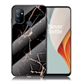 Miniatyrbillede 1 af 2: Fantasy marmor OnePlus Nord N100 cover - sort / guld Black