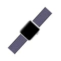 Miniatyrbild 2 av 2: Apple Watch Series 5 40mm solid color nylon klockarmband - mörkblå Blå