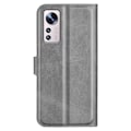 Miniatyrbild 2 av 2: Hållbart konstläder Xiaomi 12 Lite fodral med plånbok - Silver/Grå Silvergrå