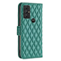 Miniatyrbillede 2 af 2: Rhombus mat Motorola Moto G Play (2023) flip etui - Grøn Green