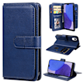 Pikkukuva 1 / 2: 10-slot Lompakko Suojakotelo For Samsung Galaxy A23e - Tummansininen Blue