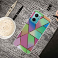 Miniatyrbilde 2 av 2: Marmordesign Xiaomi Redmi Note 11E deksel - Rose / Grønn Og Blå Gradienter Multicolor