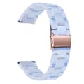 22 mm klockarmband i resinmodell för Fossil-klocka - Blå Blå