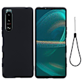 Miniatyrbillede 1 af 2: Matte Liquid Sony Xperia 5 III silikone cover - Sort Black