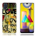 Pikkukuva 1 / 2: Deco Samsung Galaxy M31 kuoret - LOVE-kuvio Multicolor