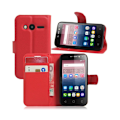 Pikkukuva 1 / 2: Mankell Alcatel OneTouch Pixi 4 (4) Nahkakotelo Lompakko - Punainen Red