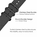 Pikkukuva 2 / 2: Samsung Galaxy Watch 5 / 4 nylonkellon hihna - Armeijan Vihreä Green