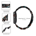 Miniatyrbillede 2 af 2: Urrem med 3 perler i resin-stil med klart cover til Apple Watch Series 3/2/1 42mm - Blå Blanding Multicolor