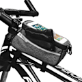 Miniatyrbillede 2 af 2: Universal vandtæt cykeltaske til 6-tommer smartphone - Grå Silver grey