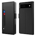 Pikkukuva 1 / 2: Phone Suojakotelo With Make-up Mirror And Slick Design For Google Pixel 6a - Musta Black