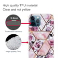Miniatyrbilde 2 av 2: Marmordesign iPhone 13 Pro deksel - Elegant Flis Med Roser Multicolor