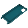 Miniatyrbild 3 av 6: Tunt TPU-fodral med matt yta och justerbar rem för Samsung Galaxy A12 5G - Mörkgrön Grön