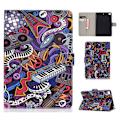 Pikkukuva 1 / 2: iPad Mini (2019) kuvioitu nahkakotelo - Musiikkisoitin Multicolor