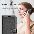 Miniatyrbillede 2 af 2: Klassisk Motorola Moto G42 Flip Etui - Sort Black