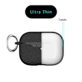 Miniatyrbillede 3 af 6: AirPods Pro 2 etui med litchi-tekstur og spænde - Blå Blue