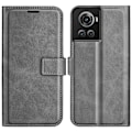 Miniatyrbillede 1 af 2: OnePlus 10R / OnePlus Ace læderetui med pung - Sølv/Grå Silver grey