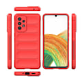 Miniatyrbild 2 av 6: Mjukt greppformat Samsung Galaxy A33 5G skal - Röd Röd