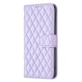 Miniatyrbillede 2 af 2: Rhombus mat Samsung Galaxy A04e flip etui - Lilla Purple