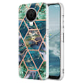 Pikkukuva 1 / 2: Marble design Nokia G20 / Nokia G10 kotelot - Sininen / Vihreä Green