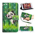 Miniatyrbild 1 av 2: Huawei Y6 2019 Läderfodral med mönster - Panda multifärg
