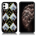 Pikkukuva 1 / 2: Marble iPhone 11 Pro kuoret - Hämmentävä sininen ja musta timantti Multicolor