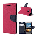 Miniatyrbild 1 av 2: Mercury HTC One M9 Läder Flip Fodral med Korthållare - Het Rosa Rosa