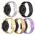 Miniatyrbillede 2 af 2: 20mm Samsung Galaxy Watch Active / Garmin Vivoactive 3 rustfrit stål Urrem - Sort Black