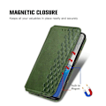 Pikkukuva 5 / 6: Nahkakotelo With A Stylish Rhombus Imprint For Samsung Galaxy S20 Ultra - Vihreä Green