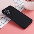 Miniatyrbillede 2 af 2: Matte Liquid OnePlus Nord N20 5G silikone cover - Sort Black