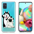 Miniatyrbillede 1 af 2: Deco Samsung Galaxy A71 cover - Hunde White