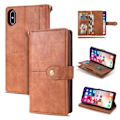 Pikkukuva 1 / 2: iPhone 9 Retro Tyylinen Monikäyttöinen Lompakko Suojakotelo - Ruskea Brown