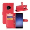 Pikkukuva 1 / 2: Samsung Galaxy S9 litsipintainen lompakkokotelo - Punainen Red